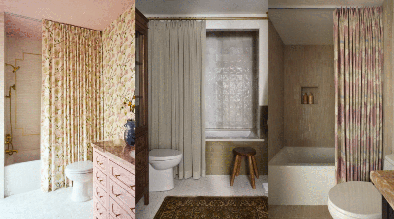 Bathroom Style with an Extra Long Shower Curtain