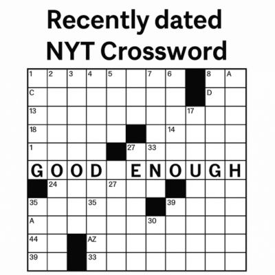 Recently Dated NYT Crossword: A Spoonerism Case Study