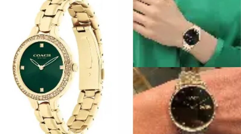 shop coach gold bracelet watch women's