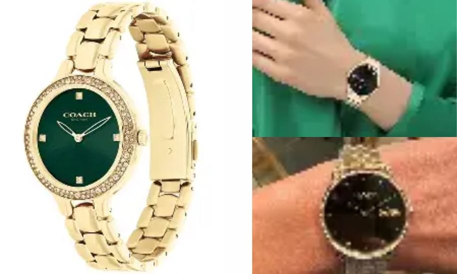 shop coach gold bracelet watch women's