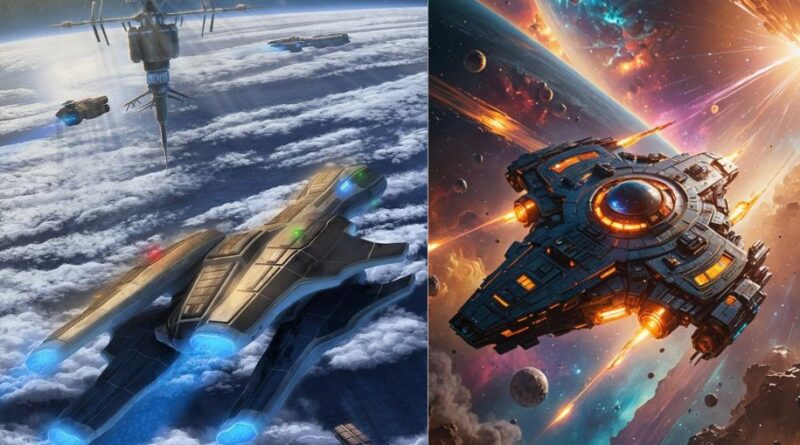 space force orbital warship carrier