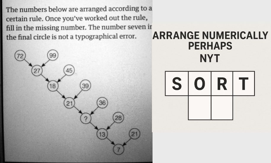 Arrange Numerically Perhaps NYT