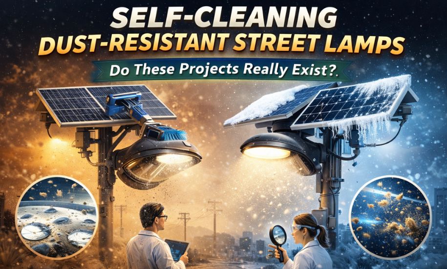 Self-Cleaning Street Lamps